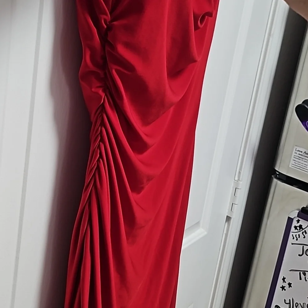 ✨️Gorgeous Dress Barn Red Hot Dress Size 10 - Picture 3 of 14
